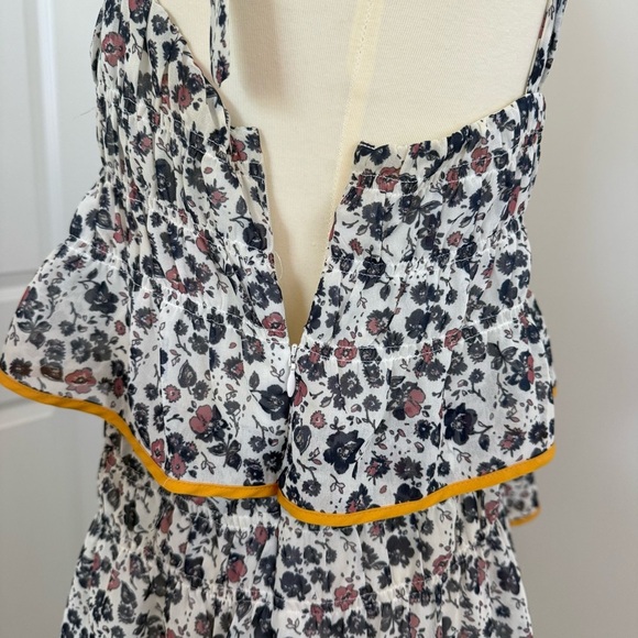 Tularosa Gloria Mini Dress Malibu Floral Revolve Size Medium Romantic Tiered - Picture 4 of 12